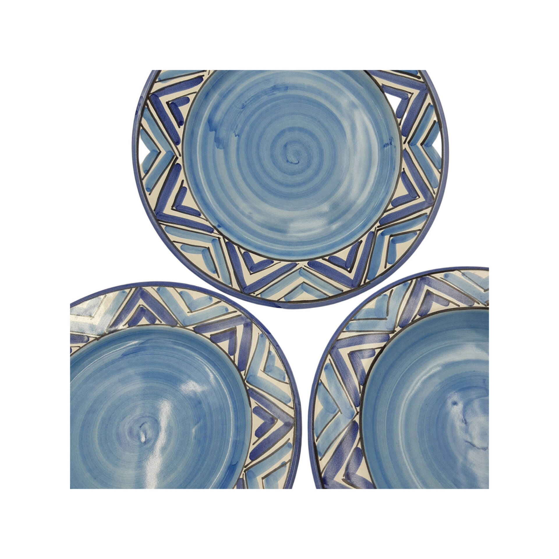 Servizio di piatti per 6 persone con decoro geometrico - immagine 4