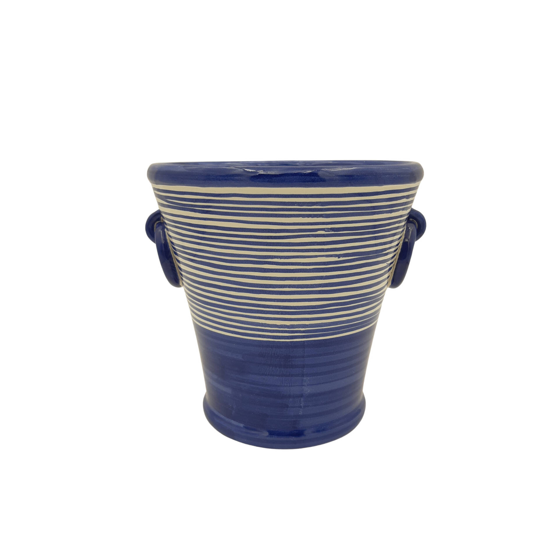 Cestello del ghiaccio blu a righe blu