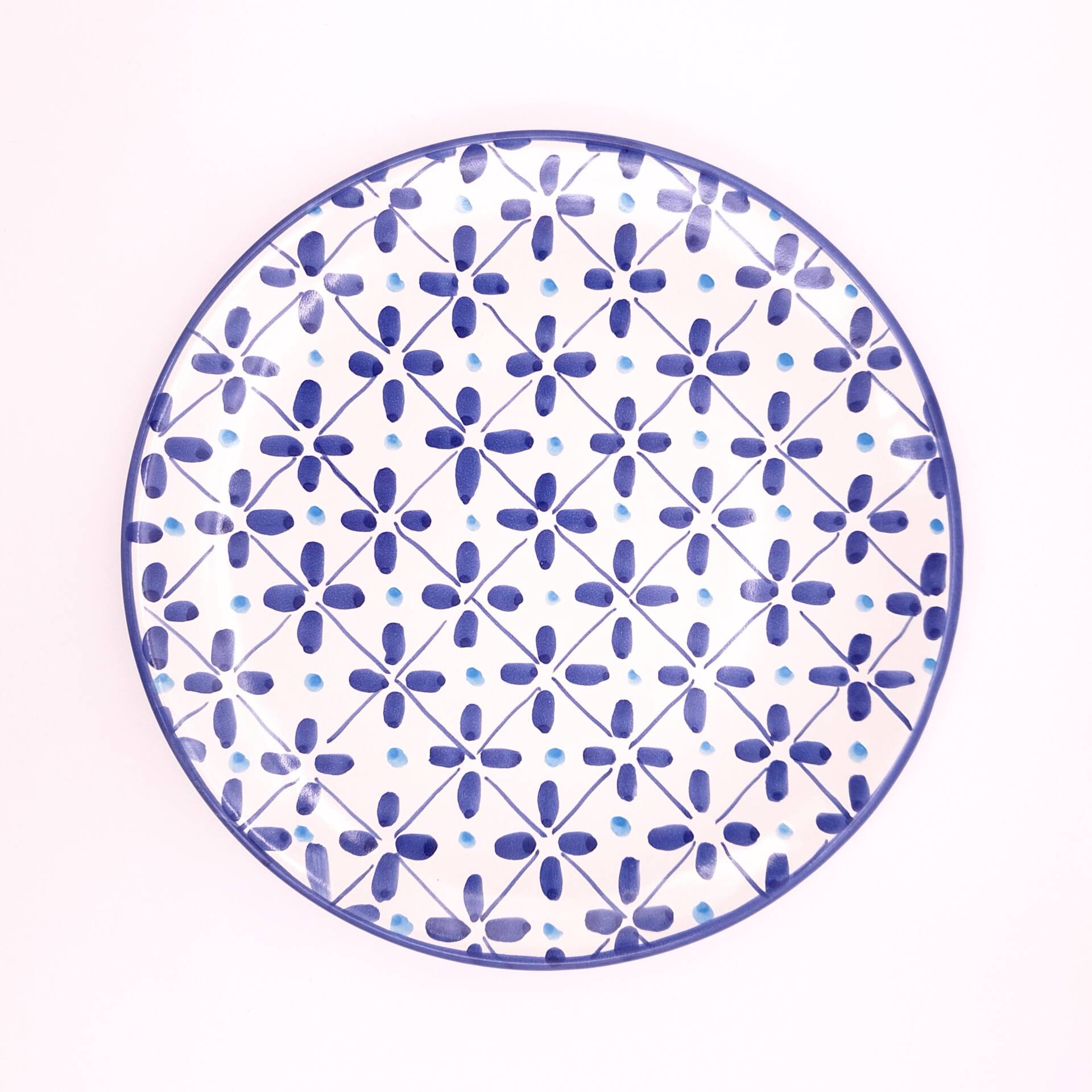 Piatto piano con decori geometrici - immagine 2
