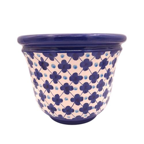 Portavaso decoro Ischa blu