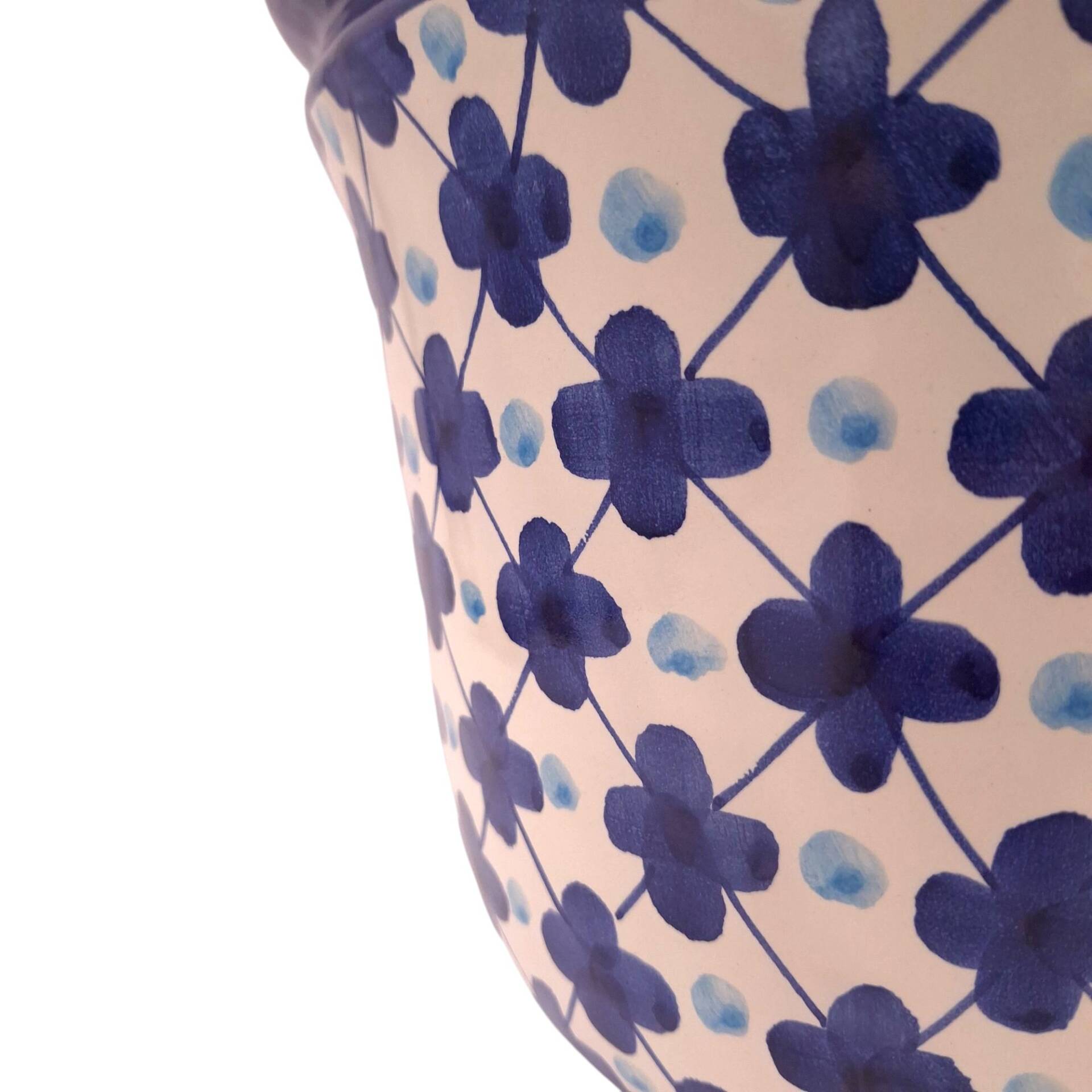 Portavaso decoro Ischa blu - immagine 2