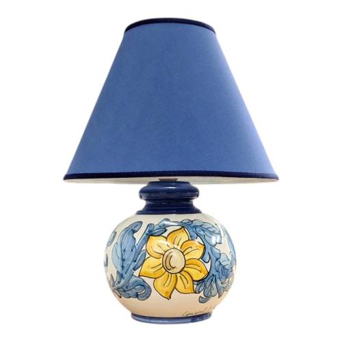 Lume a palla decoro girasole stilizzato